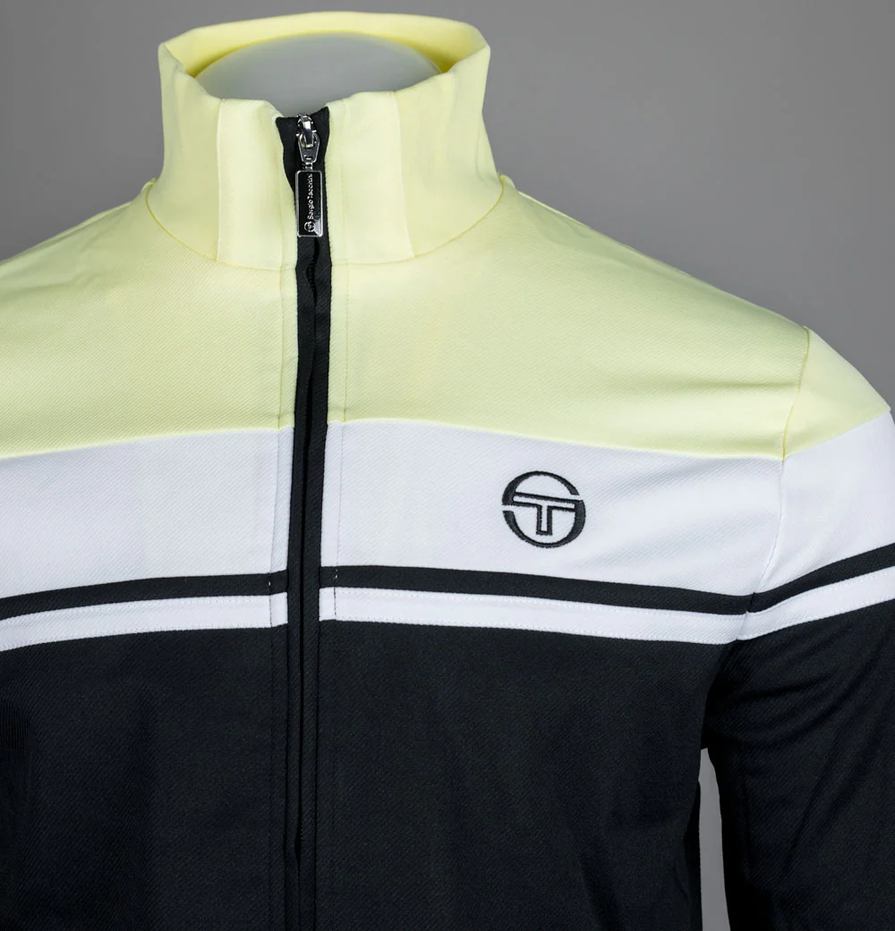 Sergio Tacchini Damarindo Tracksuit Top Wax Yellow/White/Black - Image 3