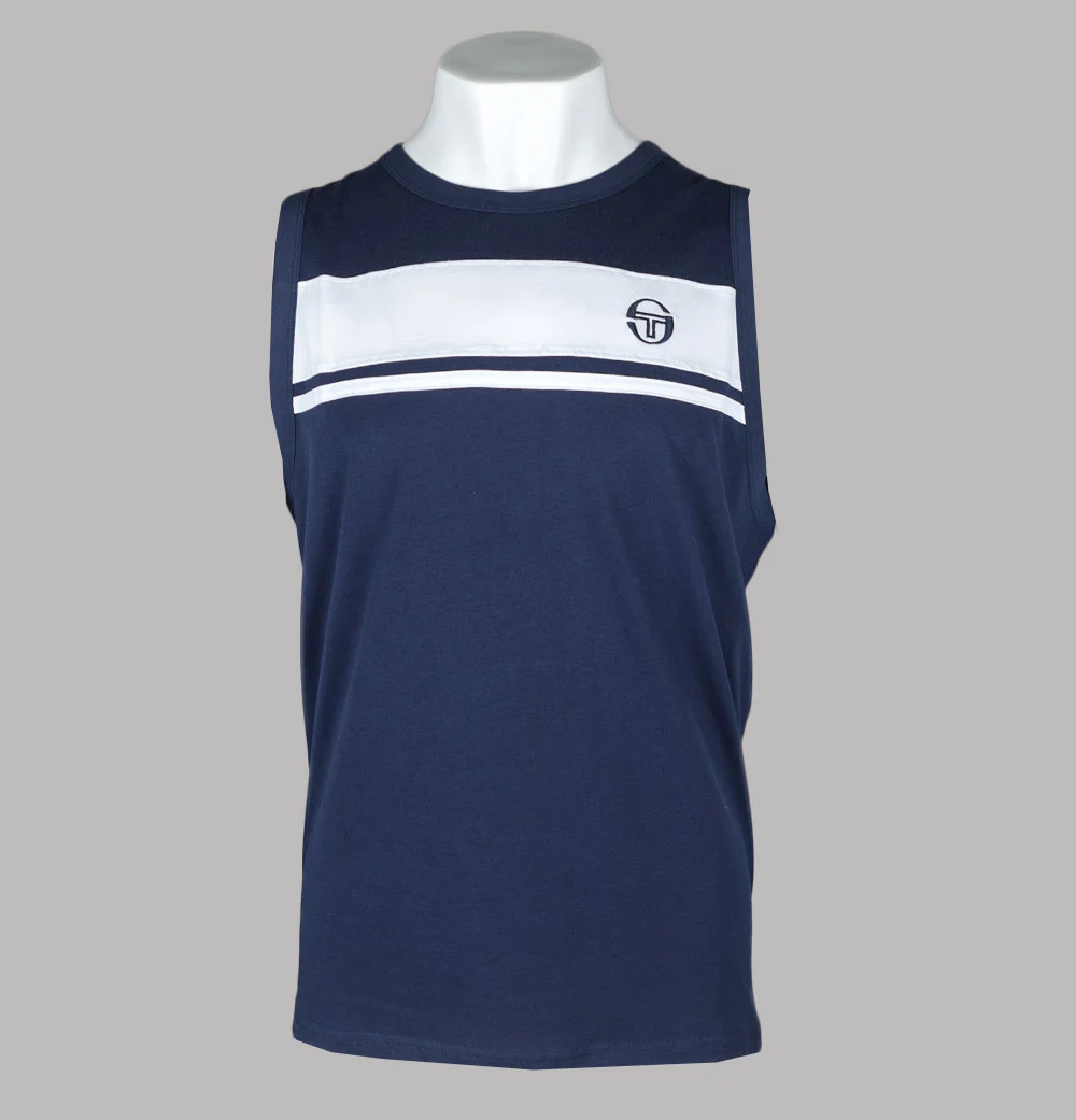 Sergio Tacchini Damarindo Vest Maritime Blue/White