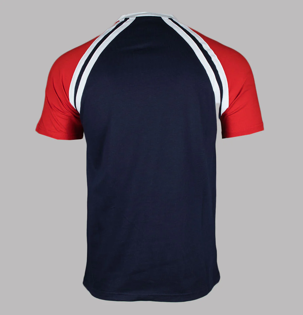 Sergio Tacchini Ghibli T-Shirt Maritime Blue/Adrenaline Rush/White - Image 2