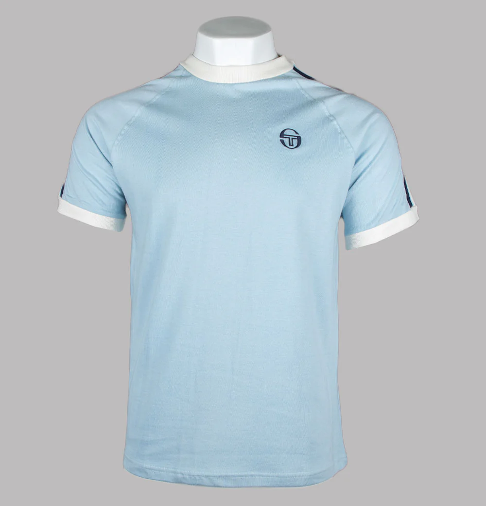 Sergio Tacchini Hadow Ringer T-Shirt Celestial Blue