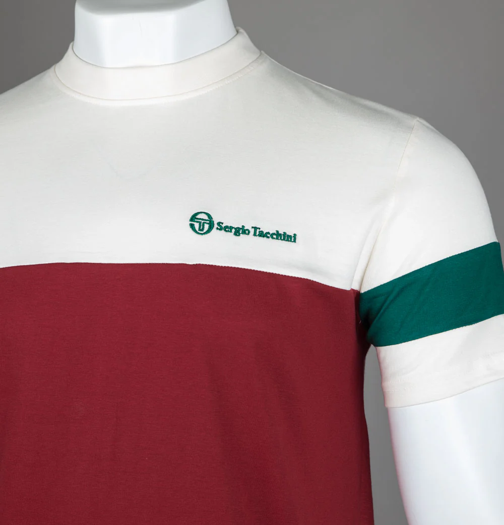 Sergio Tacchini Jonnie T-Shirt Sun Dried Tomato/Rain Forest - Image 3