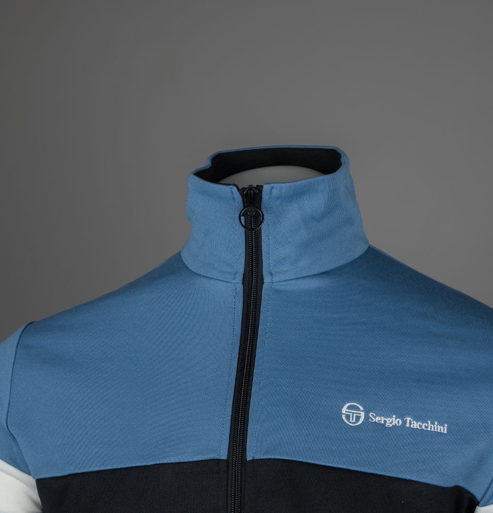 Sergio Tacchini Jonnie Track Top Black/Coronet Blue/Gardenia - Image 3