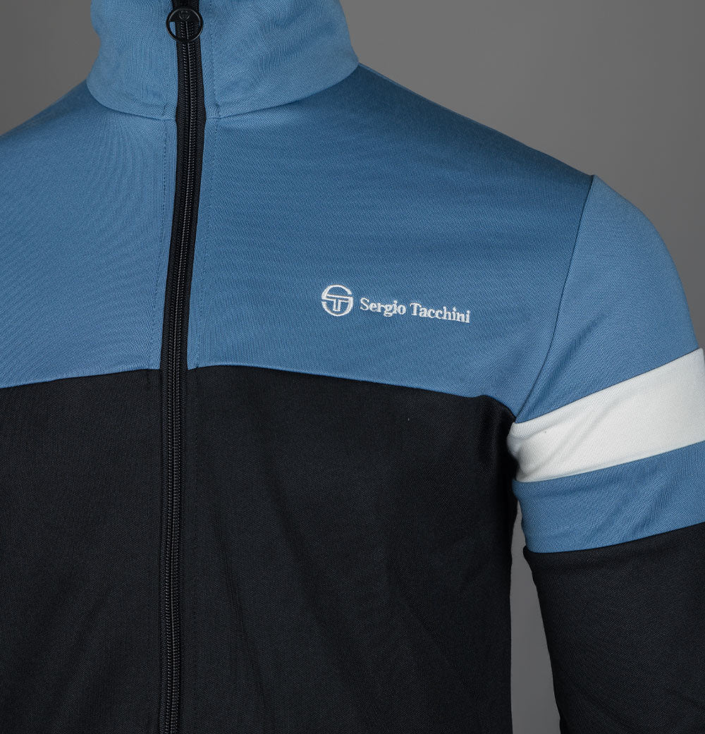 Sergio Tacchini Jonnie Track Top Black/Coronet Blue/Gardenia - Image 4