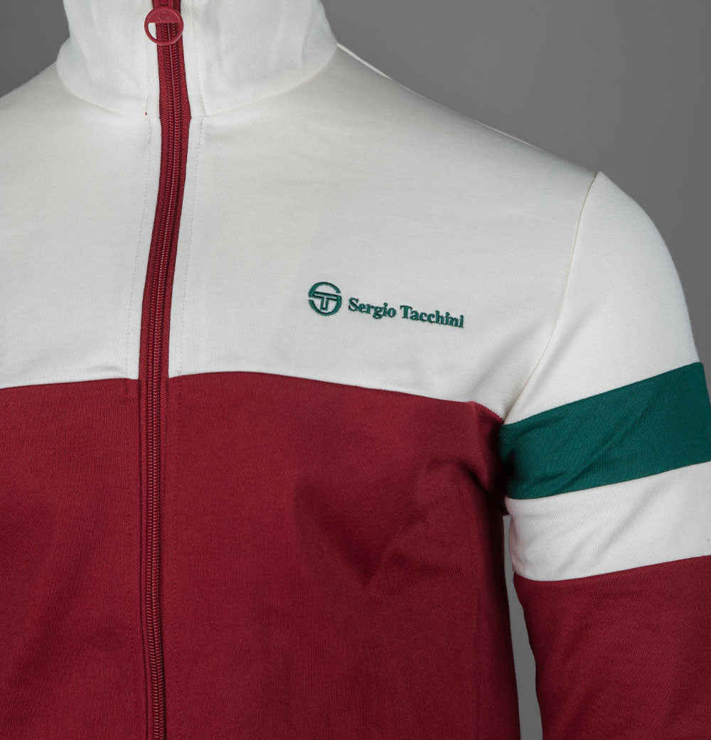 Sergio Tacchini Jonnie Track Top Sun Dried Tomato/Rainforest - Image 4