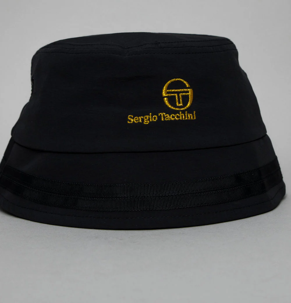 Sergio Tacchini Marcell Bucket Hat Black/Gold - Image 2