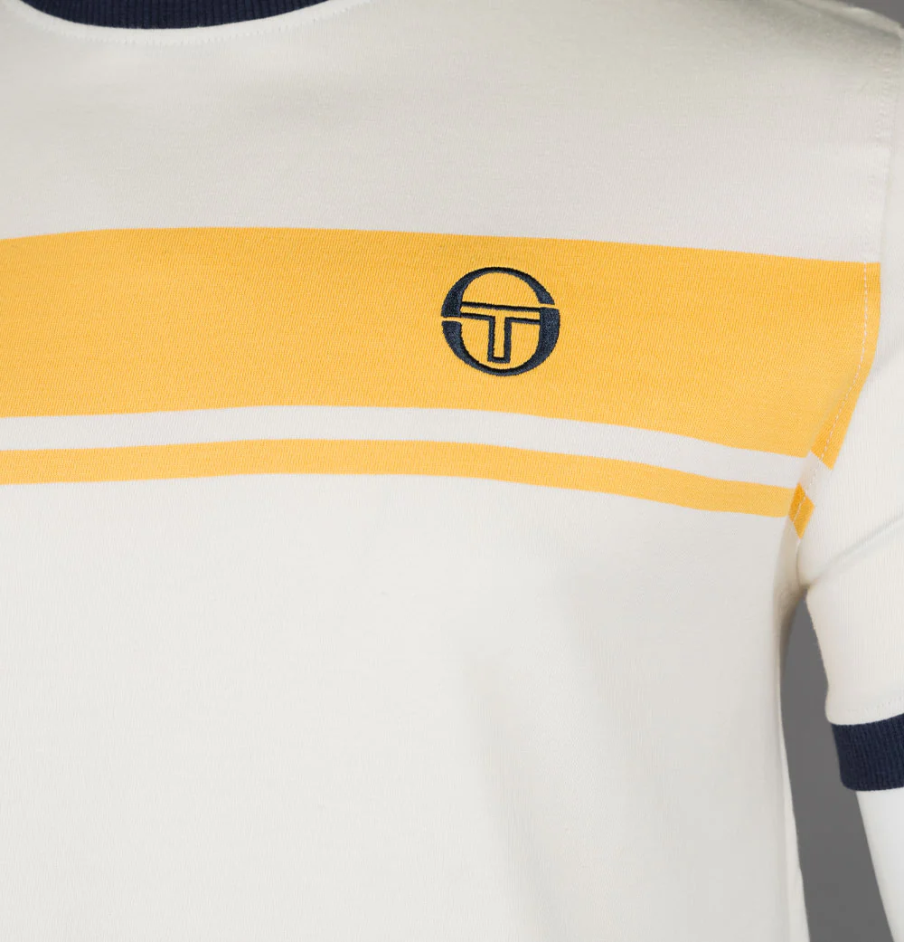 Sergio Tacchini Master T-Shirt Gardenia/Mimosa - Image 4
