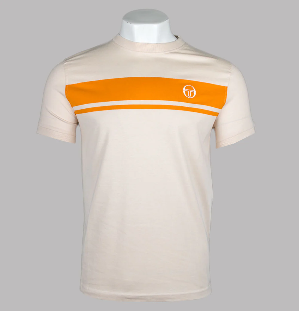 Sergio Tacchini Master T-Shirt Sandshell/Orange Pepper