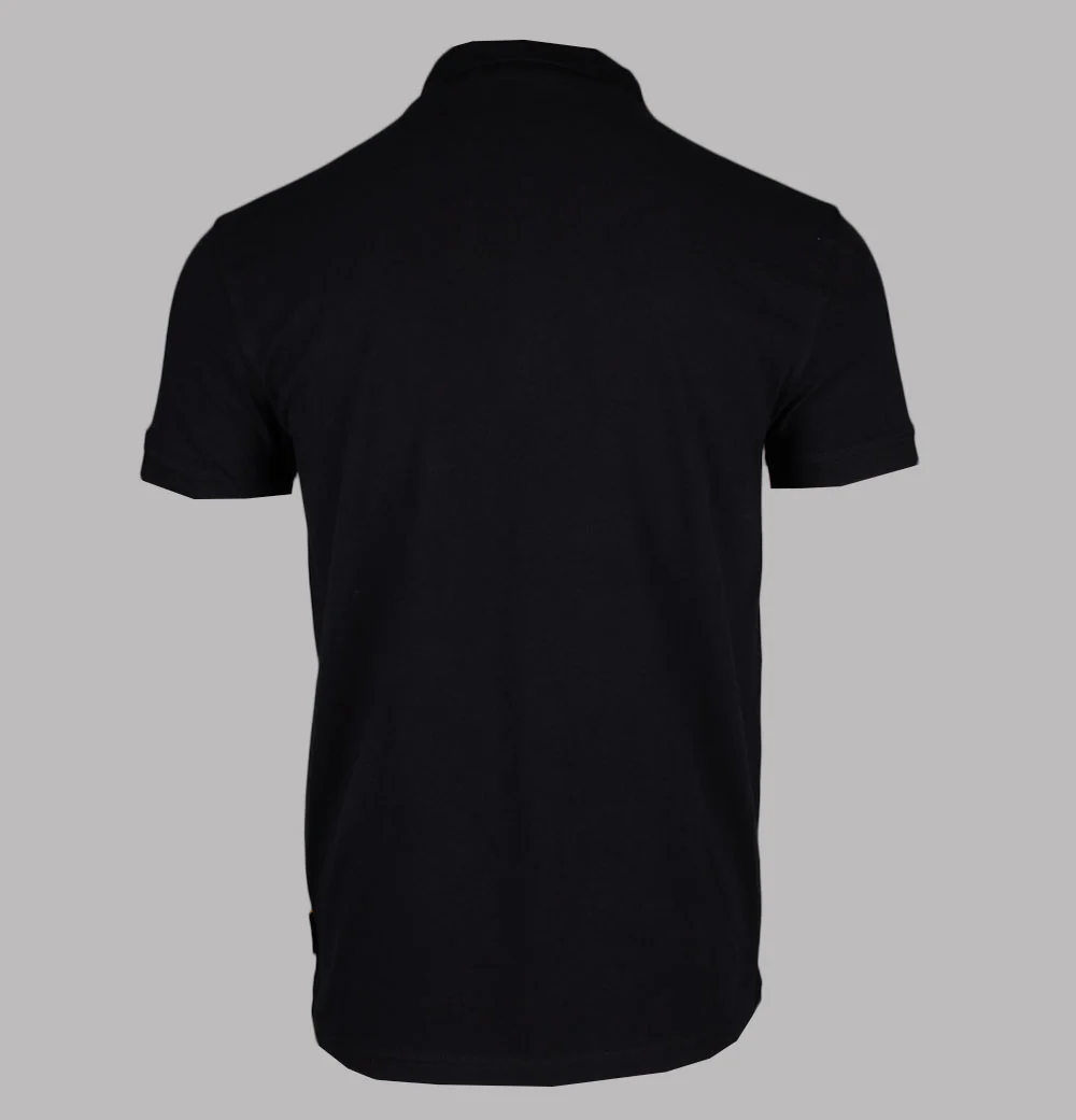 Sergio Tacchini Moda Milano Supermac Primo Polo Shirt Black/Gold - Image 2