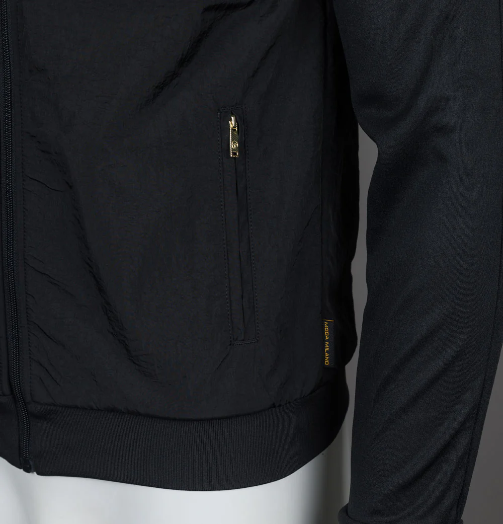Sergio Tacchini New Catania Track Top Black - Image 4
