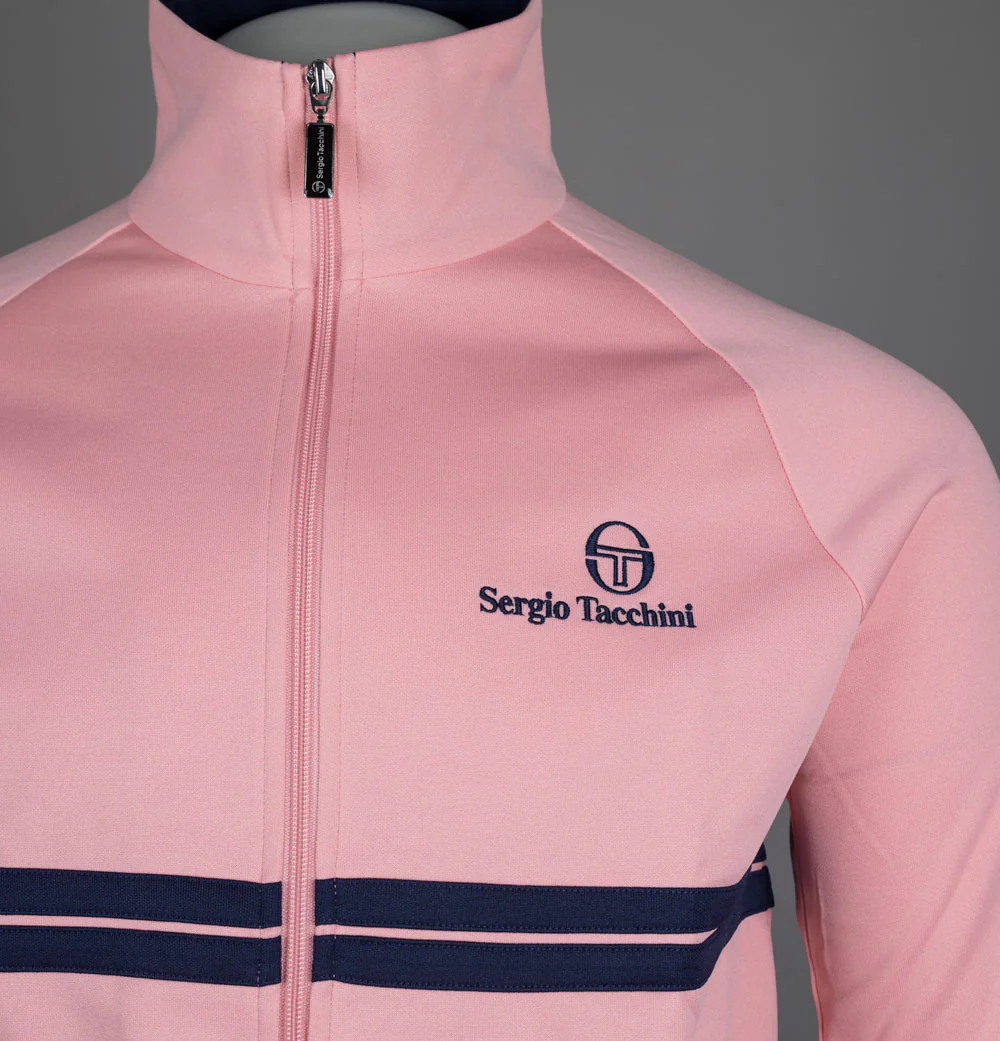 Sergio Tacchini New Dallas Track Top Quartz Pink/Maritime Blue - Image 3