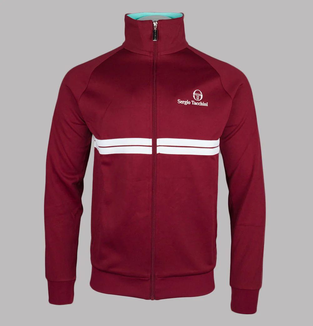 Sergio Tacchini New Dallas Track Top Rhubarb/Gardenia/Aruba Blue