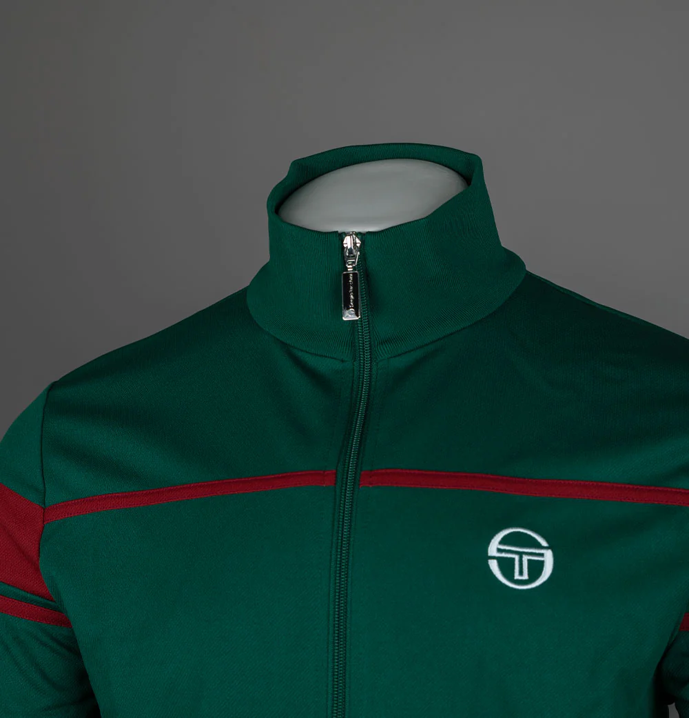 Sergio Tacchini New Damarindo Track Top Rainforest/Sun Dried Tomato - Image 3