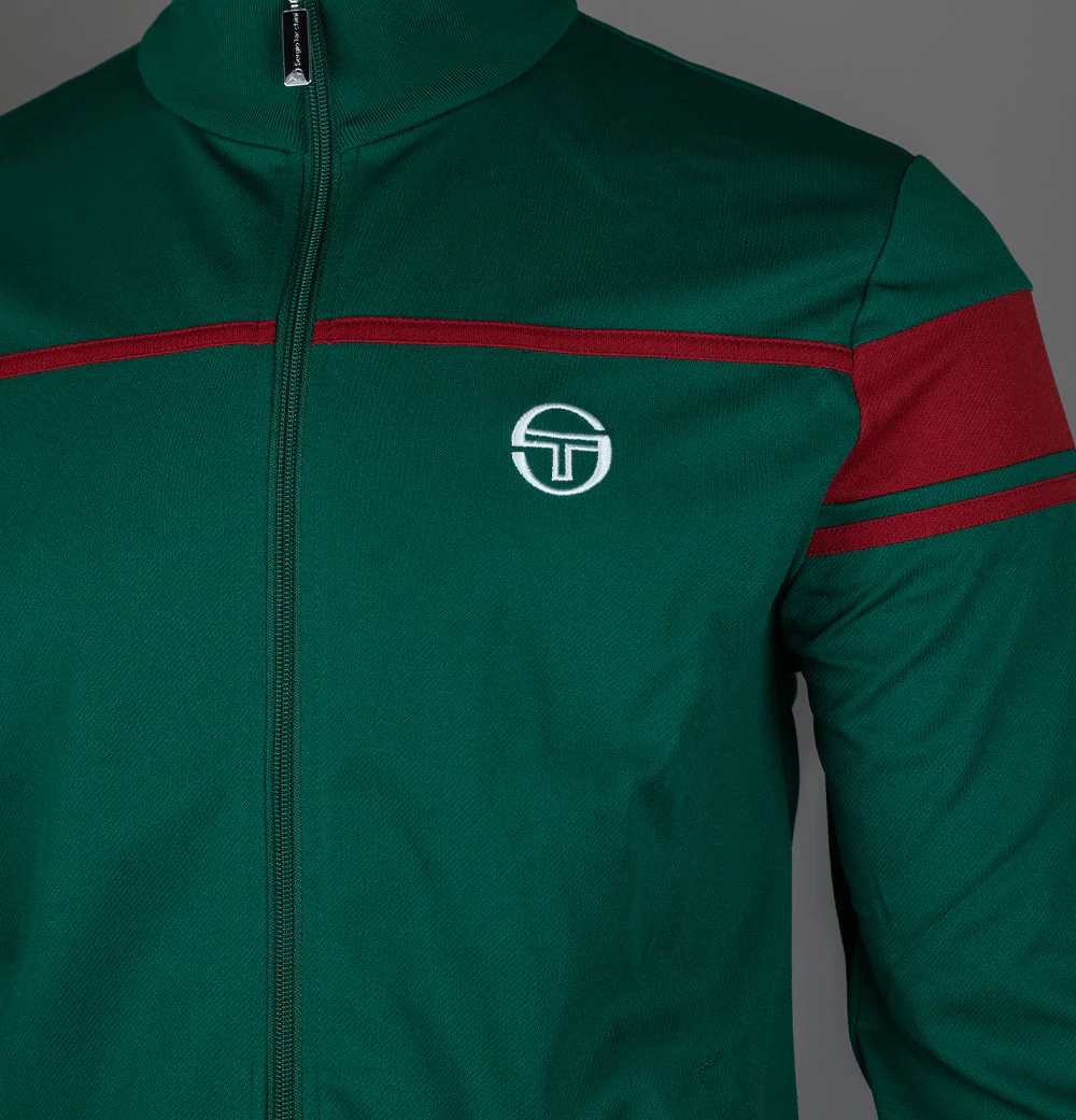 Sergio Tacchini New Damarindo Track Top Rainforest/Sun Dried Tomato - Image 4