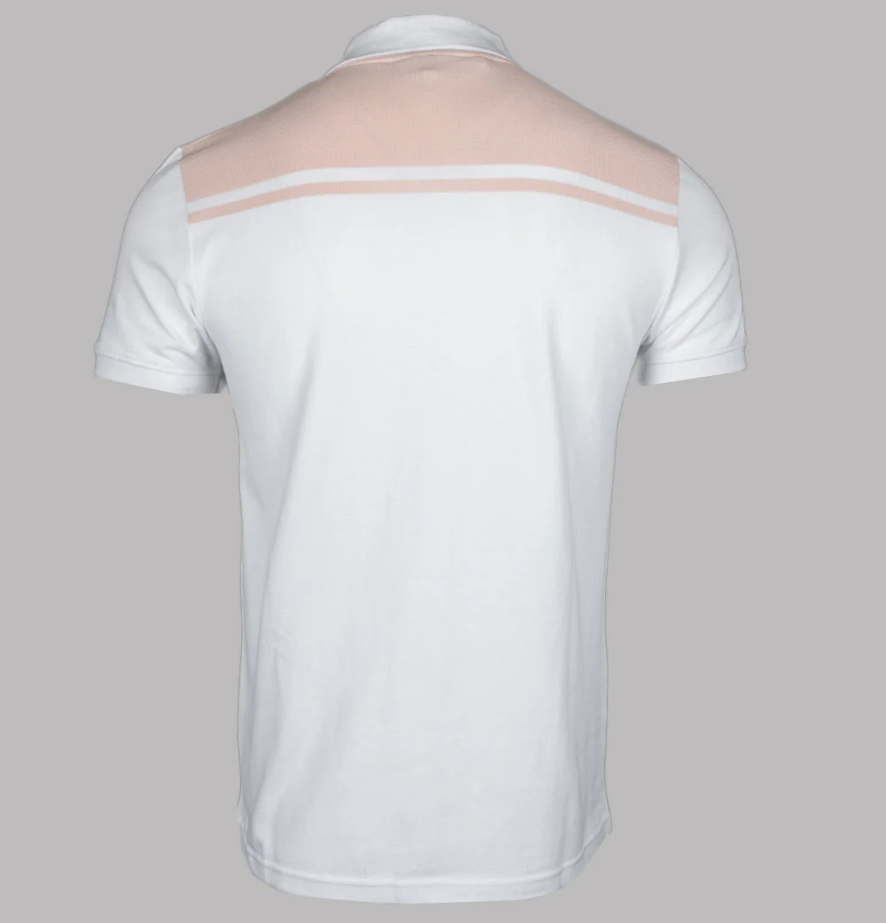 Sergio Tacchini New Young Line Polo Shirt White/Seashell Pink - Image 2