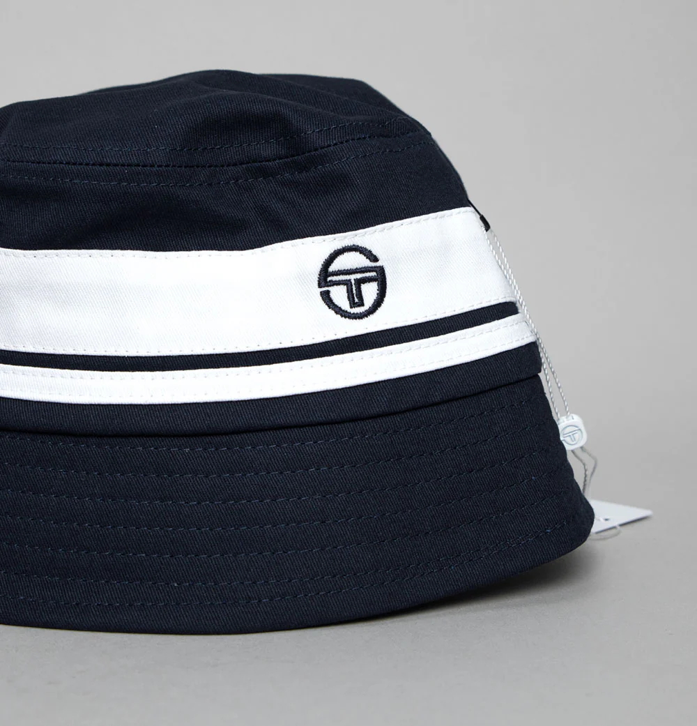 Sergio Tacchini Newsford Bucket Hat Maritime Blue/Gardenia - Image 2