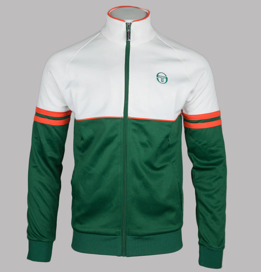 Sergio Tacchini Orion Track Top Gardenia/Eden/Tangerine Tango