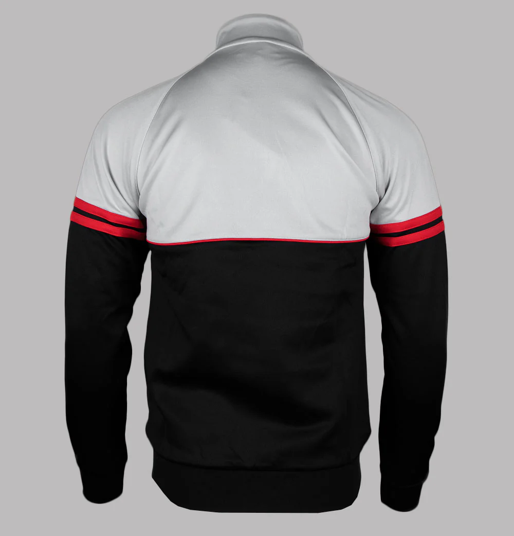 Sergio Tacchini Orion Track Top High Rise Grey/Black/Adrenaline Rush - Image 2