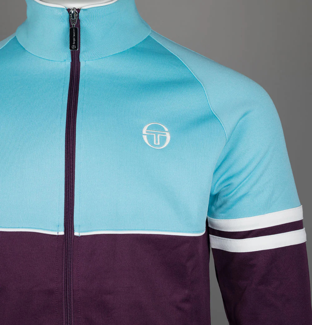 Sergio Tacchini Orion Track Top Milky Blue/Winter Bloom/Gardenia - Image 3