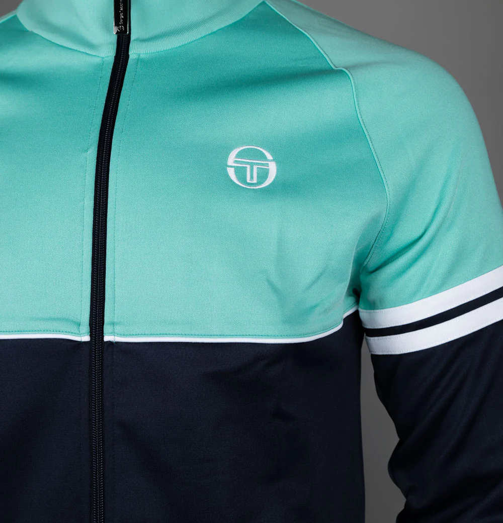 Sergio Tacchini Orion Track Top Pool Blue/Maritime Blue/White - Image 4