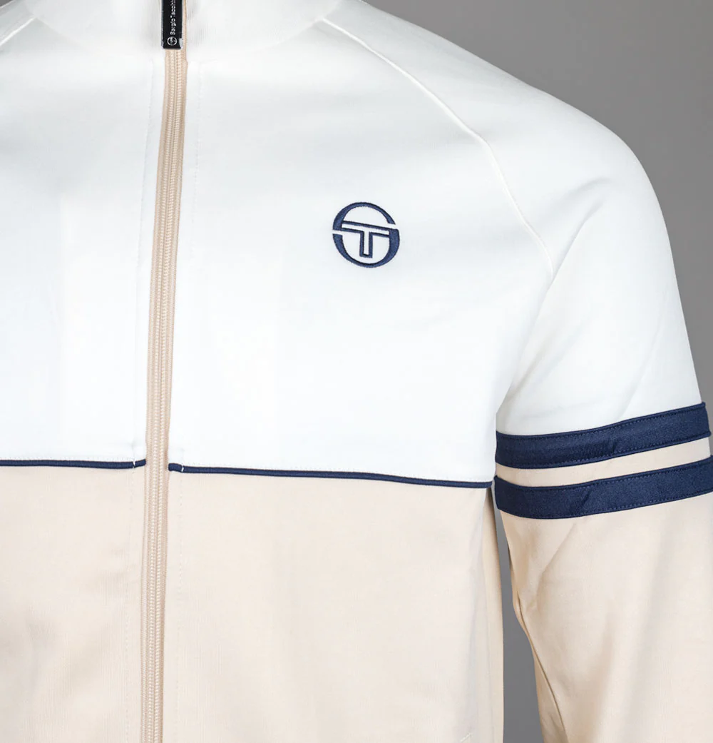 Sergio Tacchini Orion Tracksuit Top Gardenia/Sandshell/Maritime Blue - Image 3