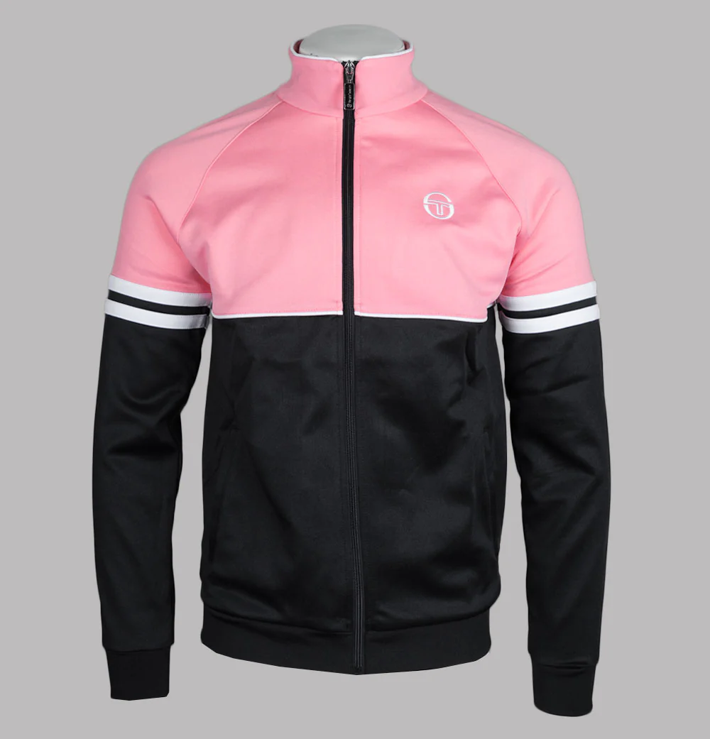 Sergio Tacchini Orion Tracksuit Top Geranium Pink/Black/White