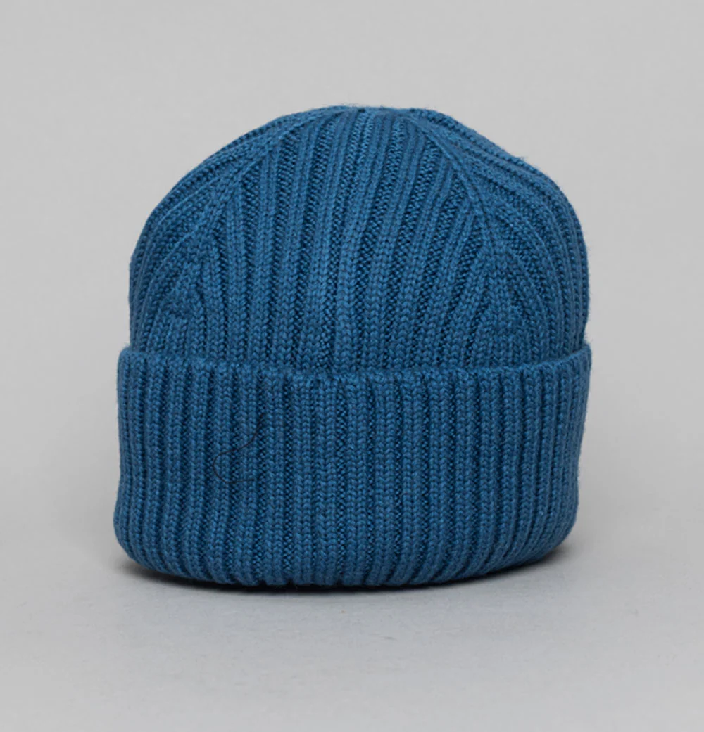 Sergio Tacchini Seppi Ribbed Beanie Vintage Indigo/White - Image 2