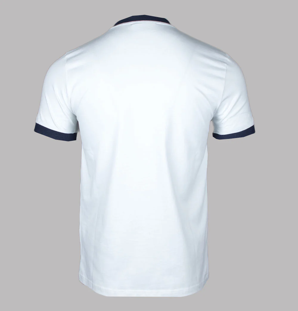 Sergio Tacchini Super MK2 T-Shirt White/Adrenaline Rush - Image 2