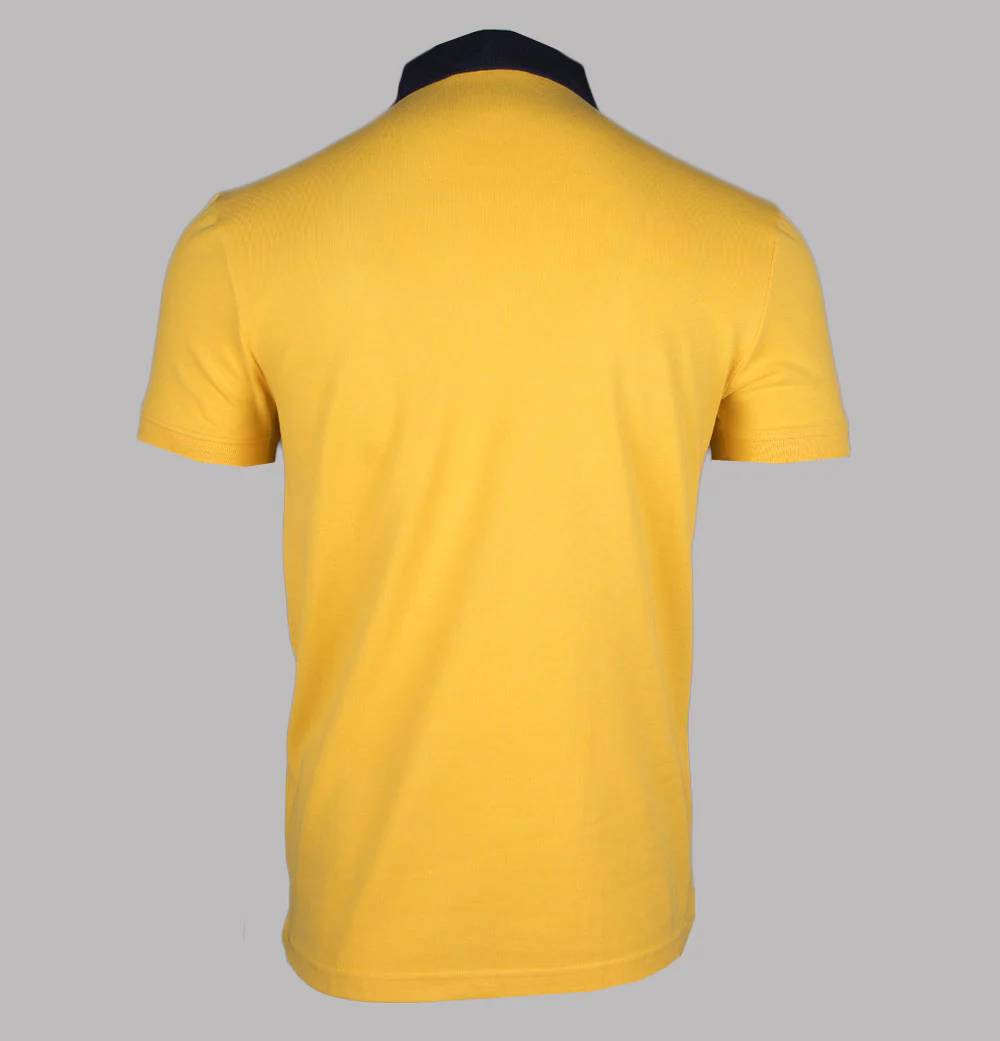 Sergio Tacchini Supermac Polo Shirt Daffodil/Maritime Blue/Adrenaline Rush - Image 2