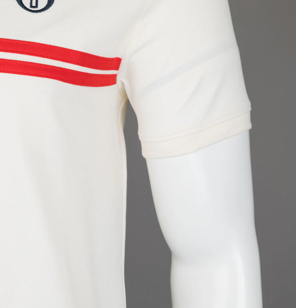Sergio Tacchini Supermac Polo Shirt Gardenia/Humus - Image 5