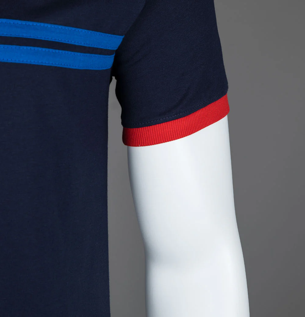 Sergio Tacchini Supermac T-Shirt Maritime Blue/Adrenaline Rush/Nautical Blue - Image 4
