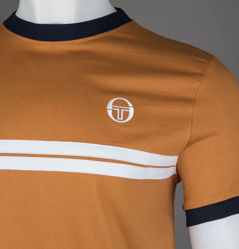 Sergio Tacchini Supermac T-Shirt Meerkat/Maritime Blue - Image 3