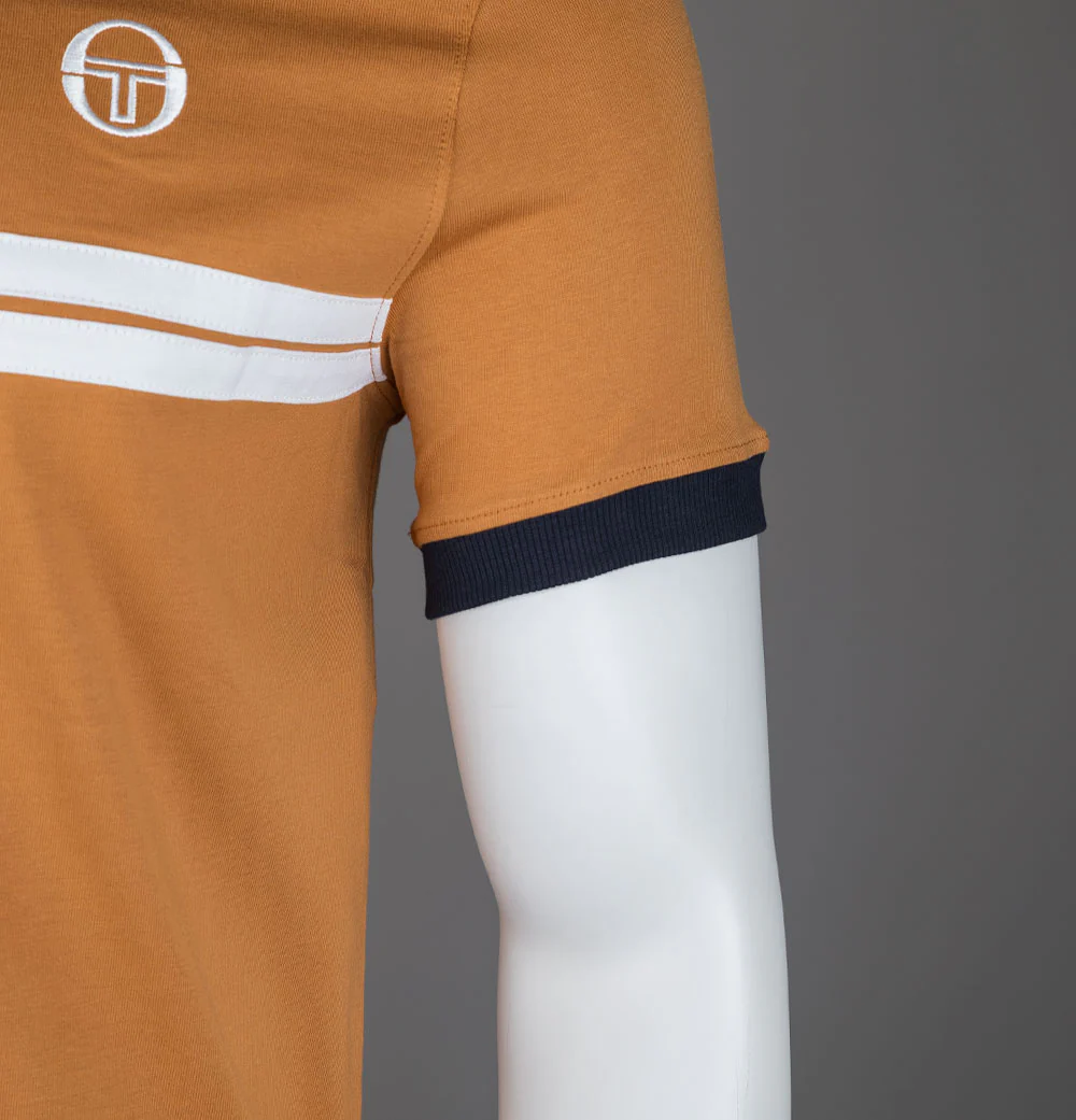 Sergio Tacchini Supermac T-Shirt Meerkat/Maritime Blue - Image 4