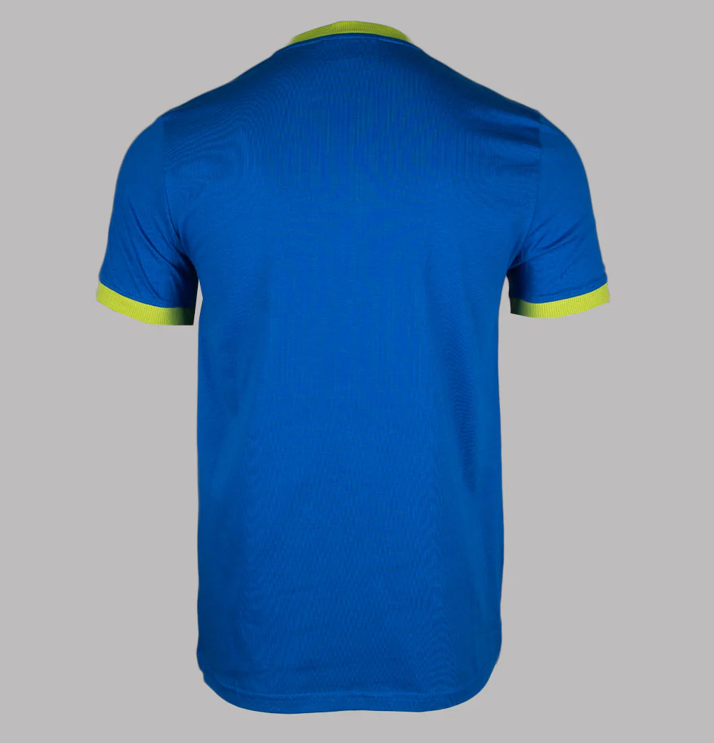 Sergio Tacchini Supermac T-Shirt Nautical Blue/Dark Citron/Daffodil - Image 2
