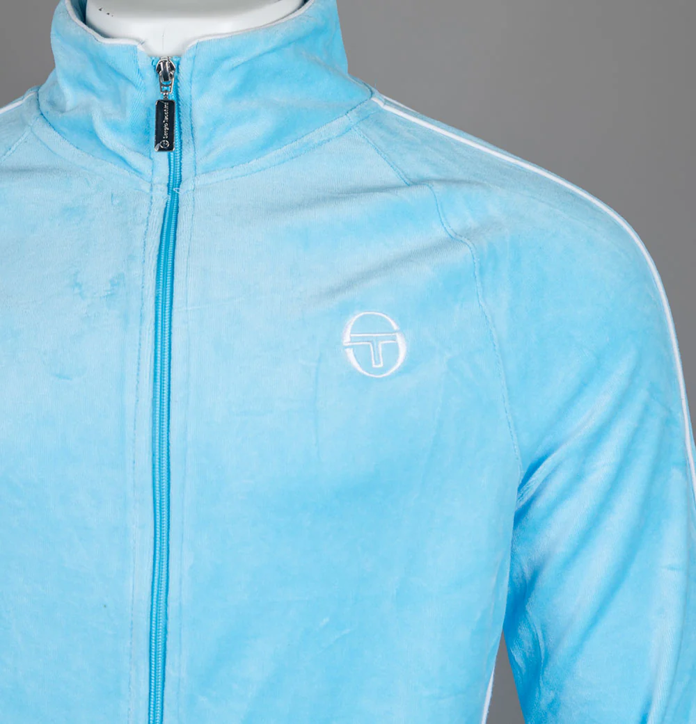 Sergio Tacchini Tasso Tracksuit Top Baltic Sea/White - Image 3