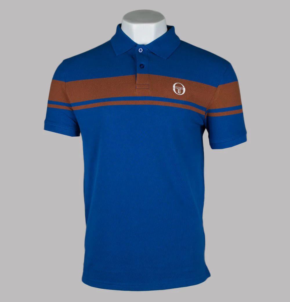 Sergio Tacchini Young Line Polo Shirt Nautical Blue/Mocha