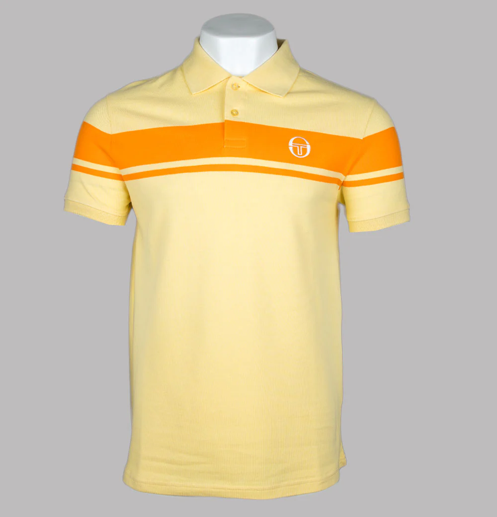 Sergio Tacchini Young Line Polo Shirt Pale Banana/Autumn Glory
