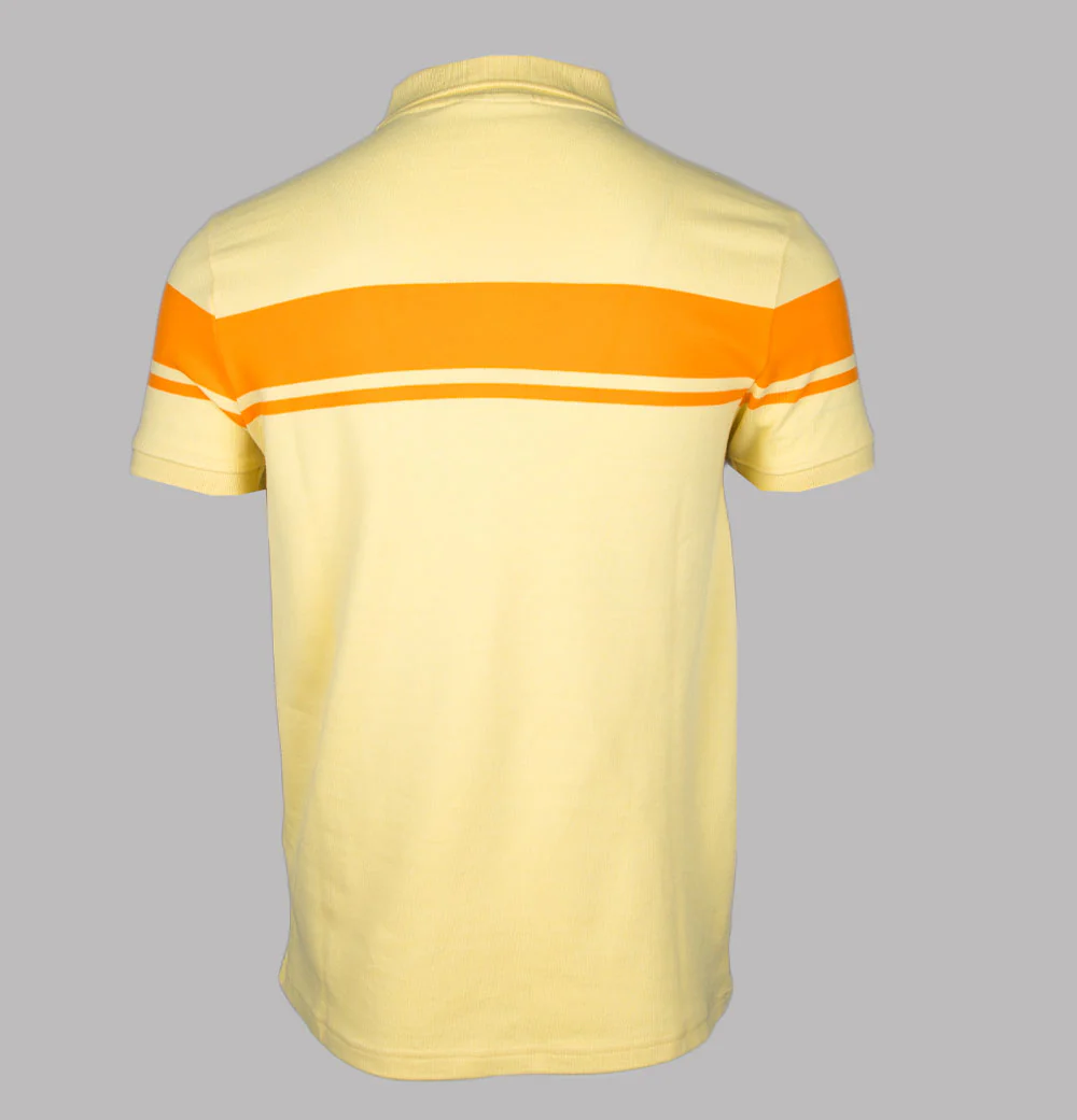 Sergio Tacchini Young Line Polo Shirt Pale Banana/Autumn Glory - Image 2