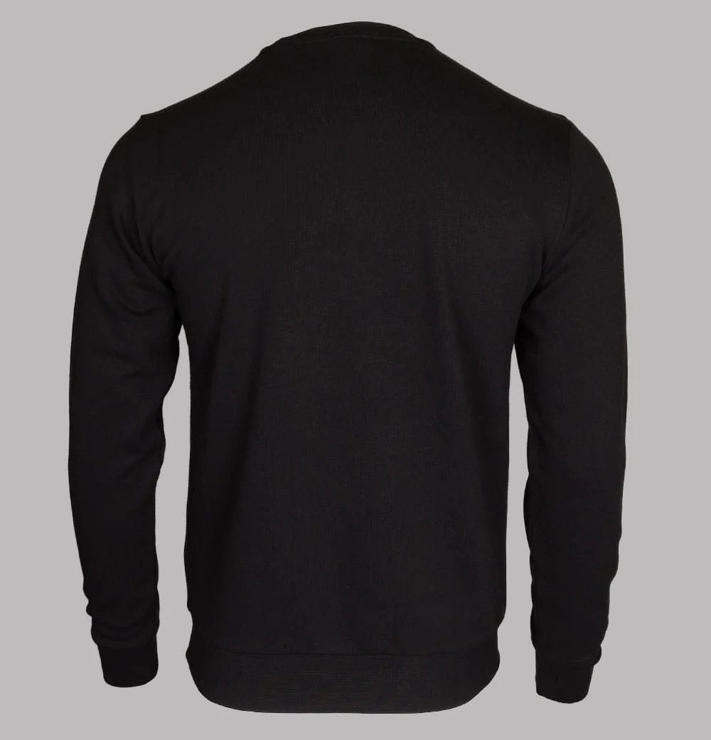 EA7 Stripe Lines Logo Sweatshirt Black - Image 2