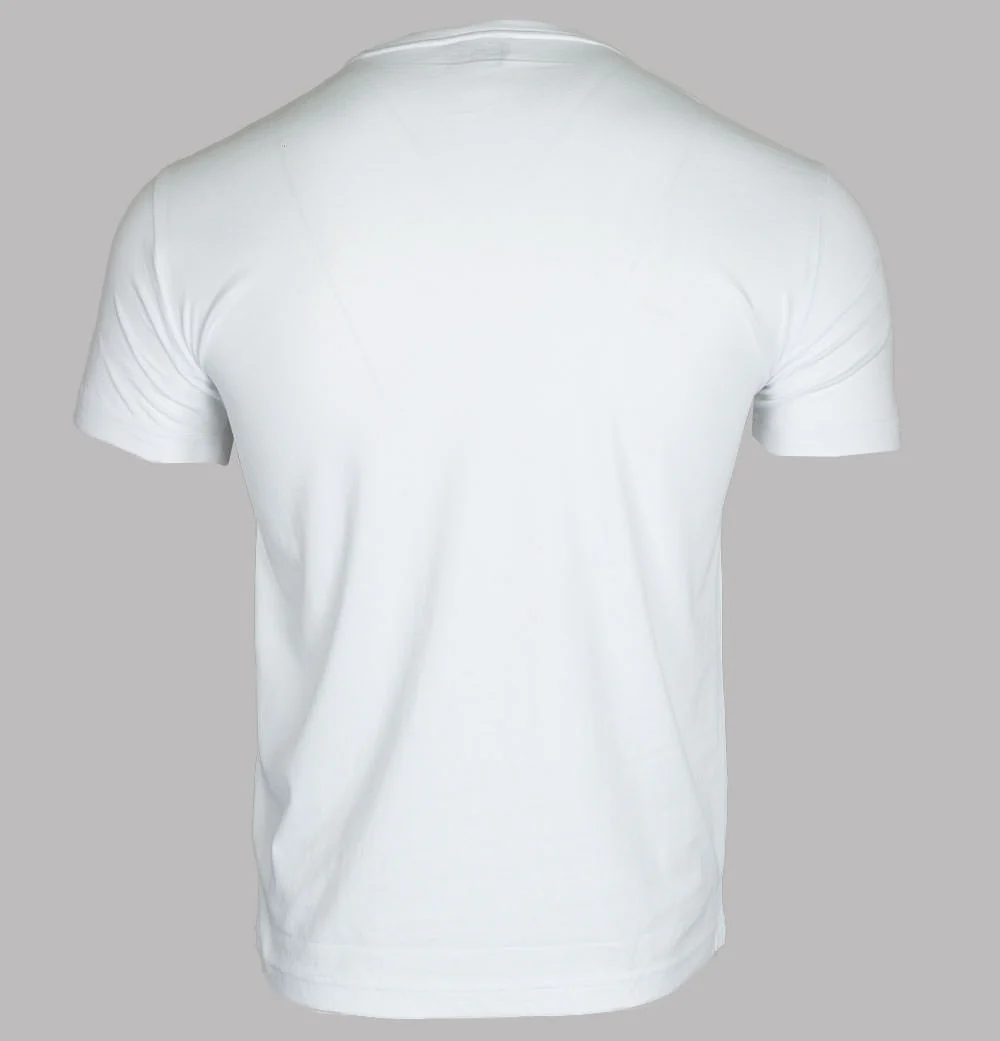 EA7 Stripe Lines Logo T-Shirt White - Image 2