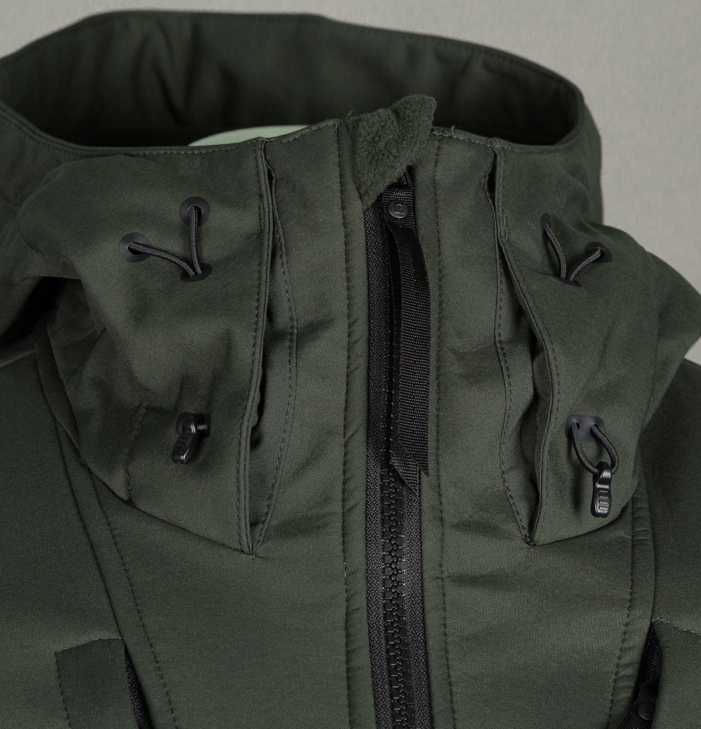 Ma.Strum Velo Hooded Softshell Jacket Dark Khaki - Image 3