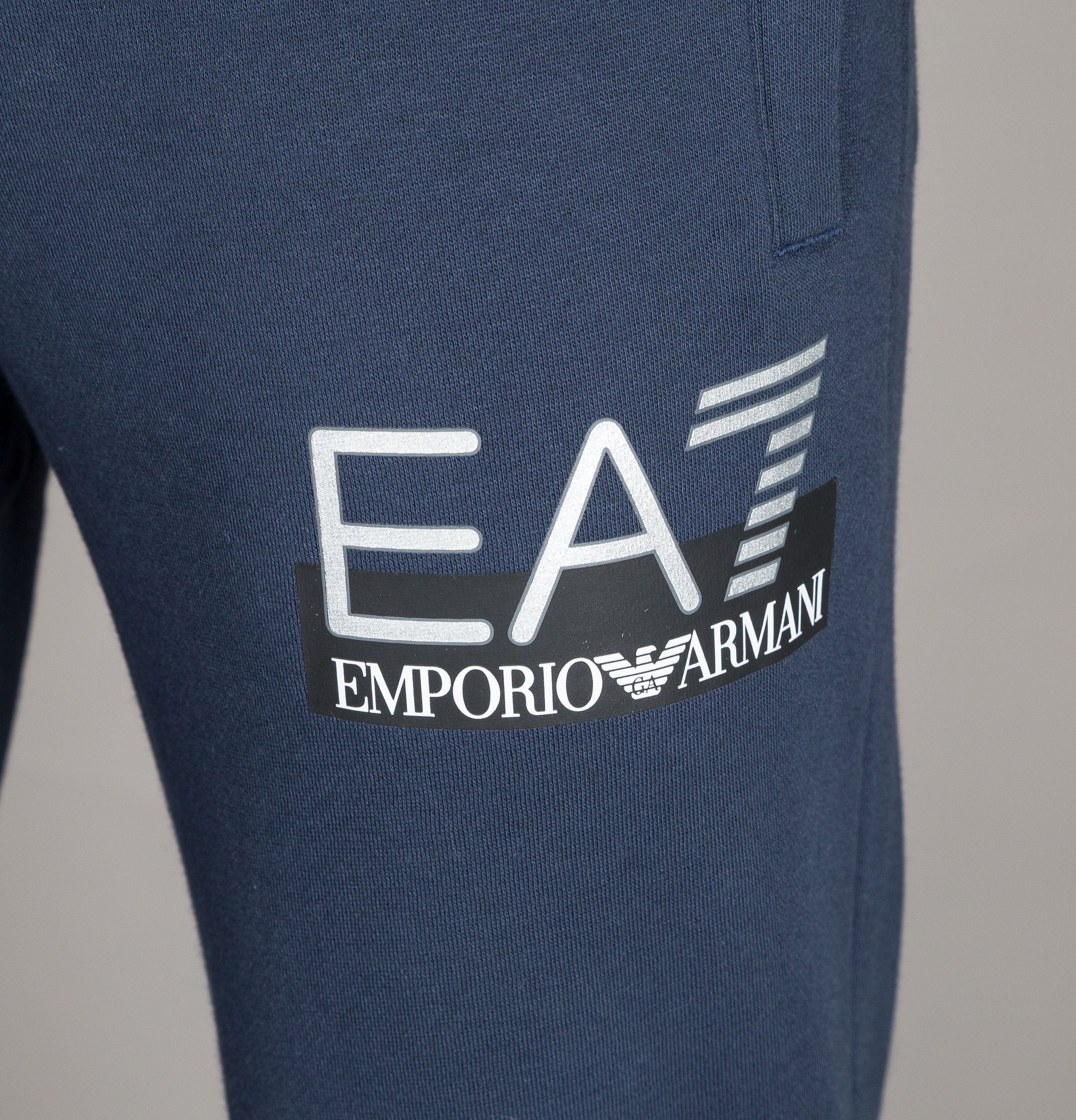 EA7 Visibility Logo Joggers Navy Blue - Image 4