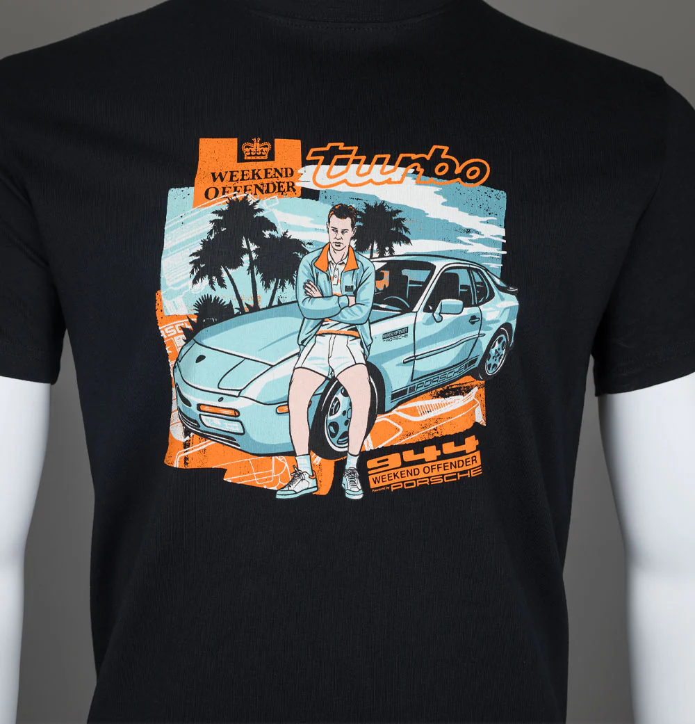 Weekend Offender 944 T-Shirt Black - Image 3