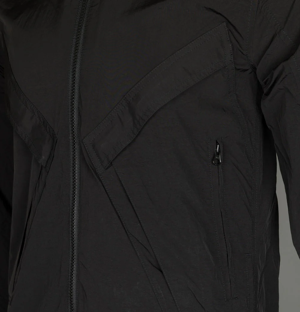 Weekend Offender Arrow Highway Overshirt Black - Image 4