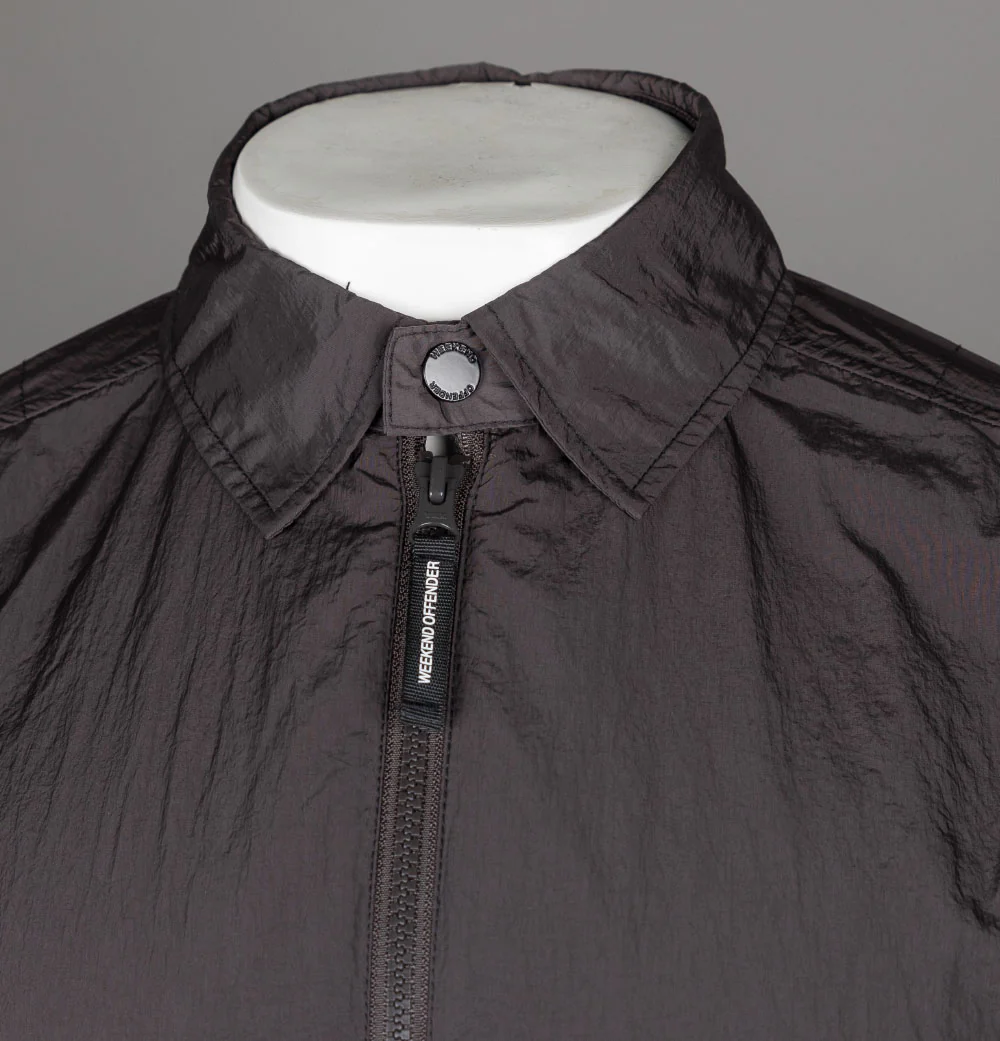 Weekend Offender Arrow Highway Overshirt Dark Chocolate - Image 3