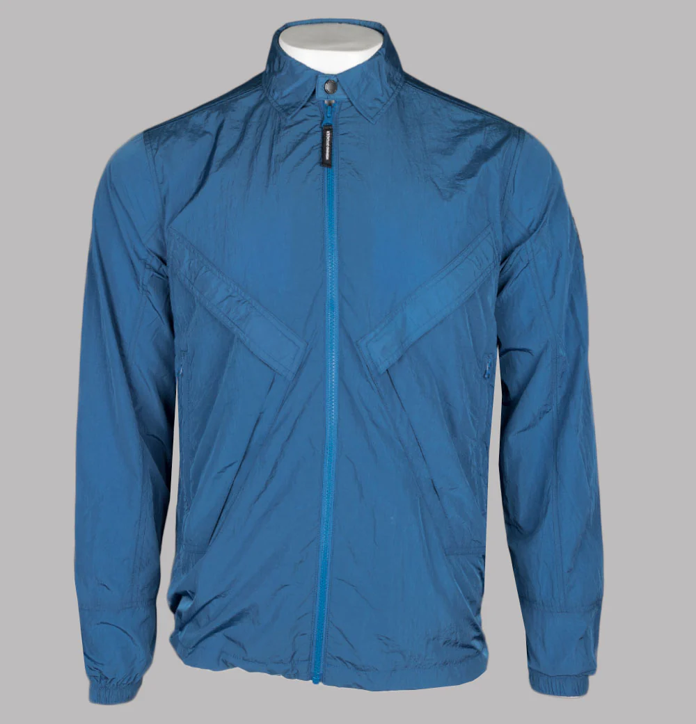 Weekend Offender Arrow Highway Overshirt Deep Blue