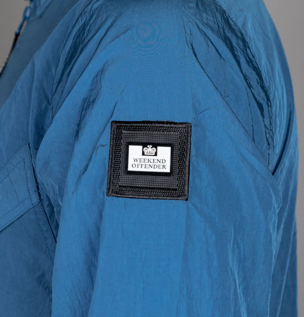 Weekend Offender Arrow Highway Overshirt Deep Blue - Image 5