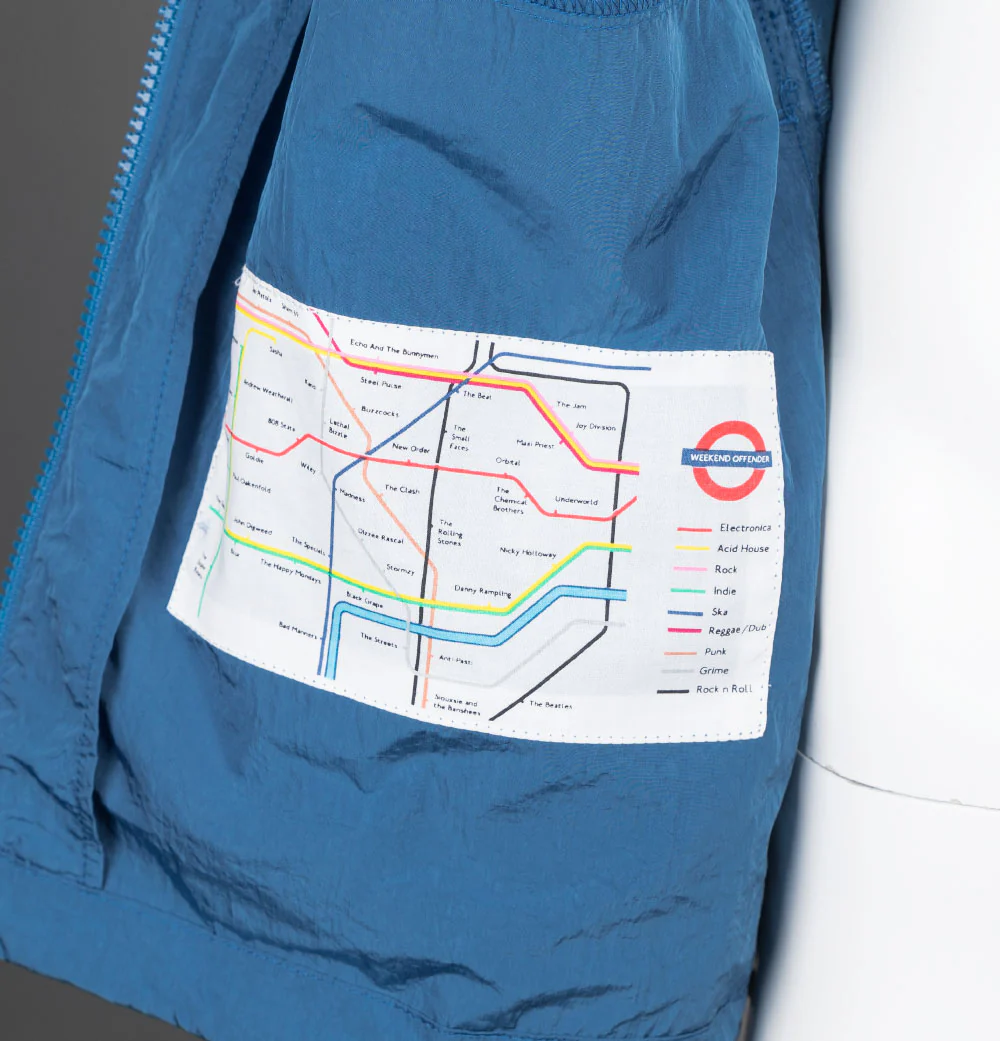 Weekend Offender Arrow Highway Overshirt Deep Blue - Image 6