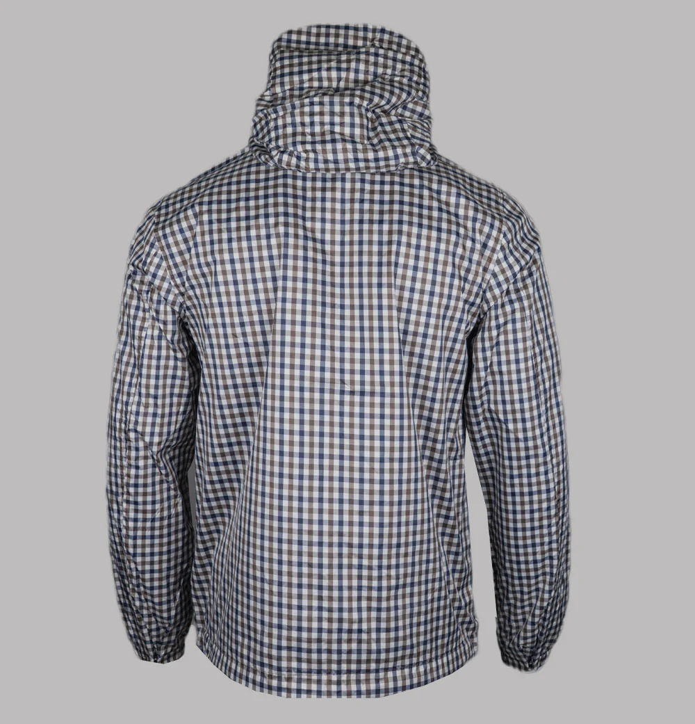 Weekend Offender Campania Check Windbreaker Jacket Mid House Check - Image 2