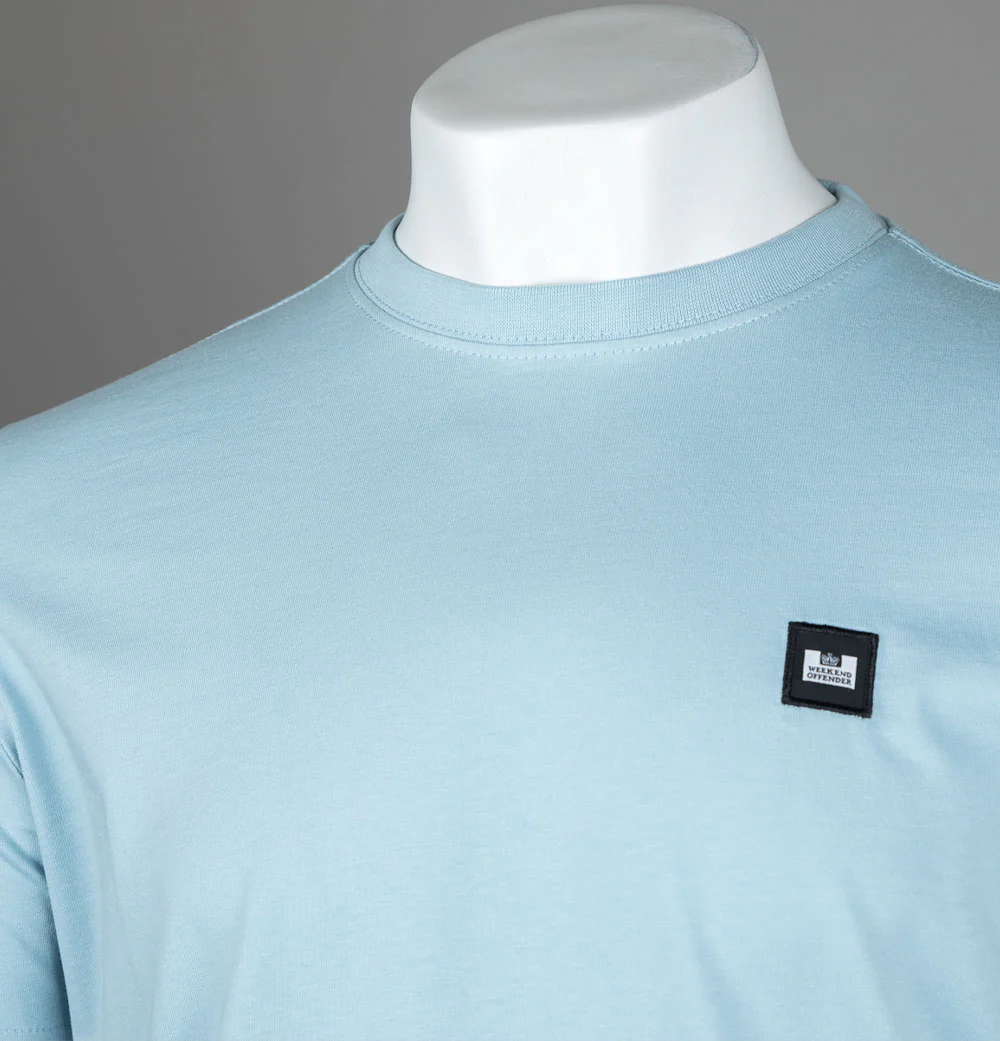 Weekend Offender Cannon Beach T-Shirt Artic Blue - Image 4