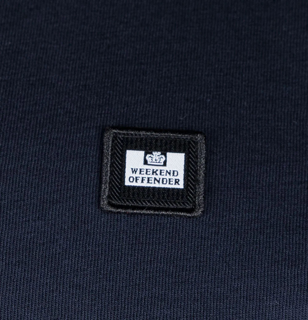 Weekend Offender Diaz T-Shirt Navy - Image 3